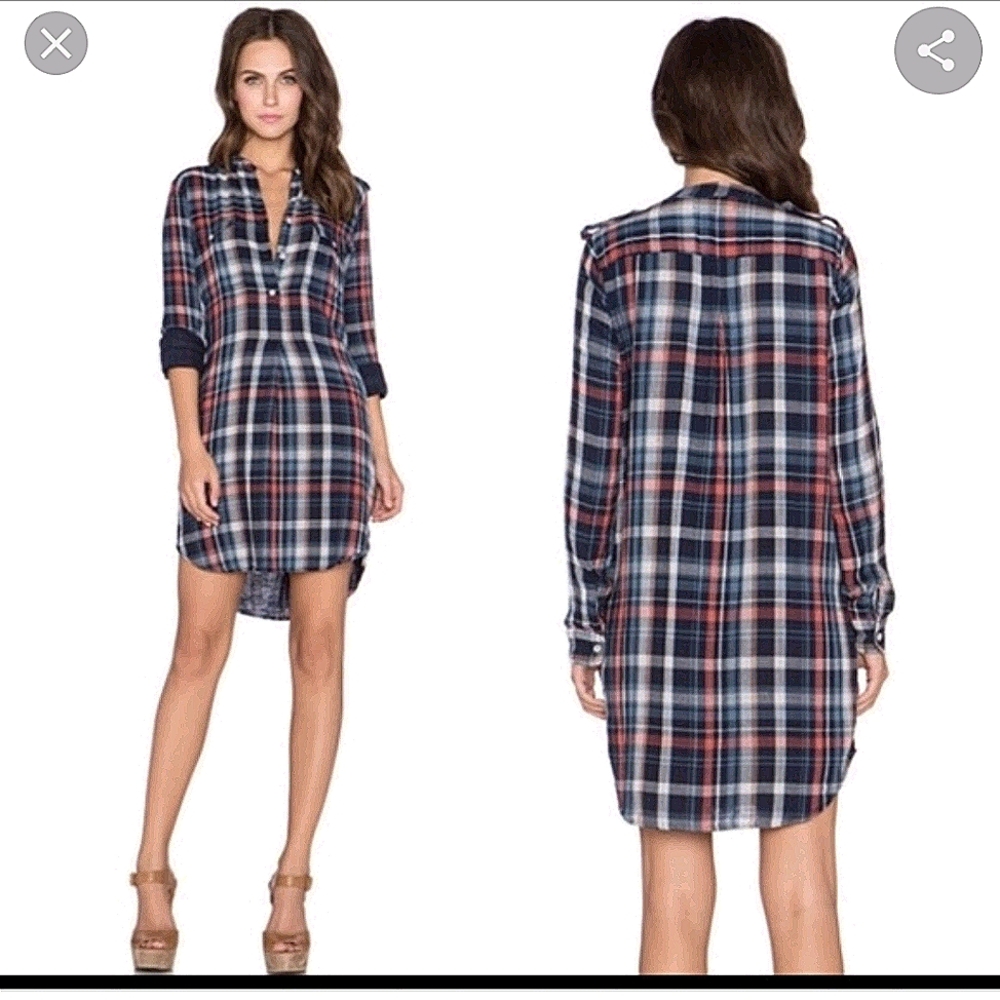 Velvet by Graham and Spencer Plaid Gabrielle Dress
